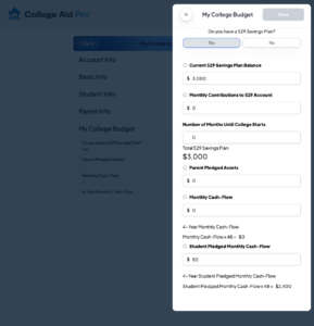 My College Budget from MyCAP